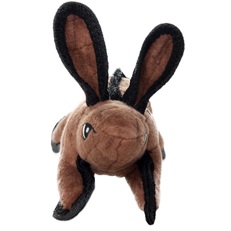 Tuffy Jr Barnyard Rabbit Brown, Dog Toy