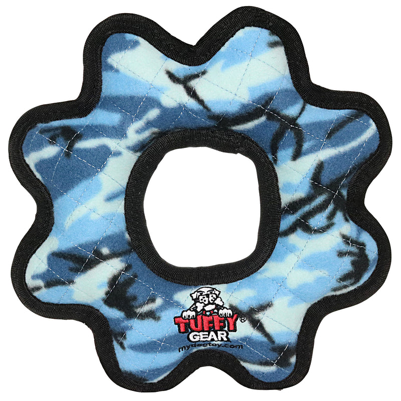 Tuffy Ultimate Gear Ring Camo Blue, Dog Toy