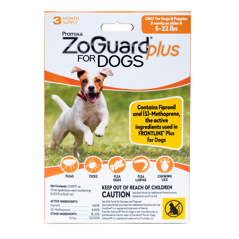 ZoGuard Plus for Dogs 5-22lb 3 Pack