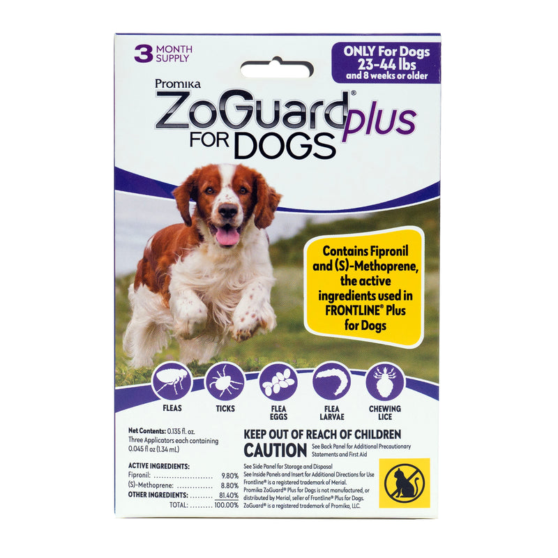 ZoGuard Plus for Dogs 23-44lb 3 Pack