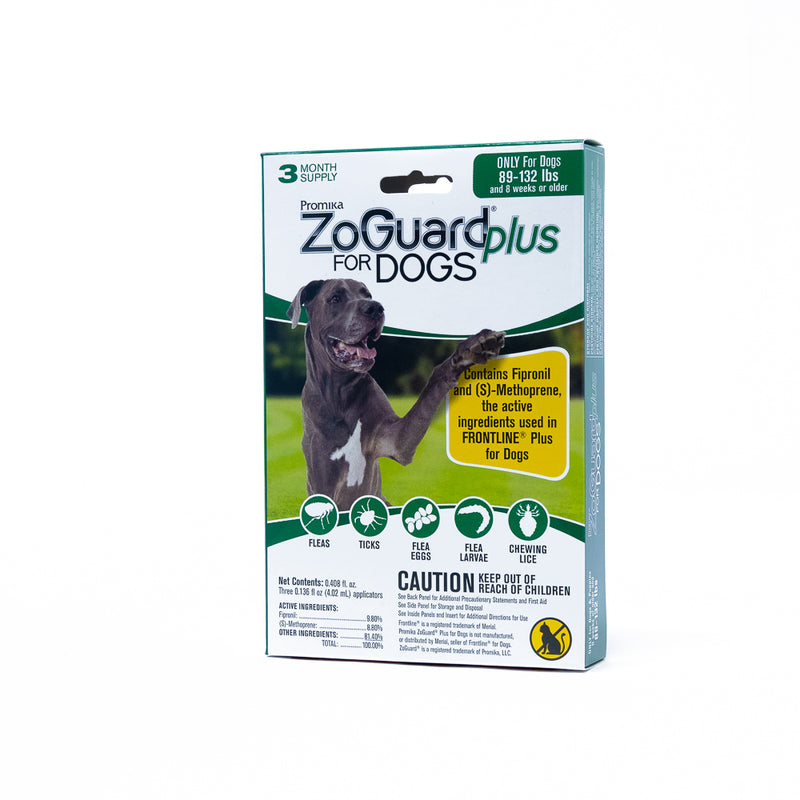Zoguard Plus for Dogs 89-132lb 3 Pack