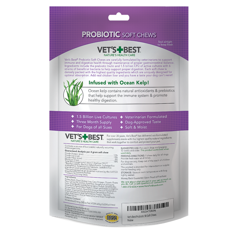 Vet's Best Probiotic Soft Chews 30ct