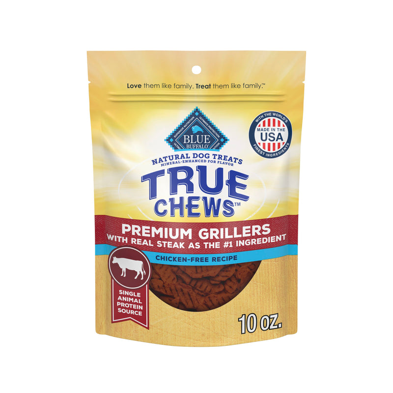 Blue Buffalo True Chews Premium Jerky Cuts Dog Treats, Made in the USA with Natural Ingredients, Duck, 12-oz Bag