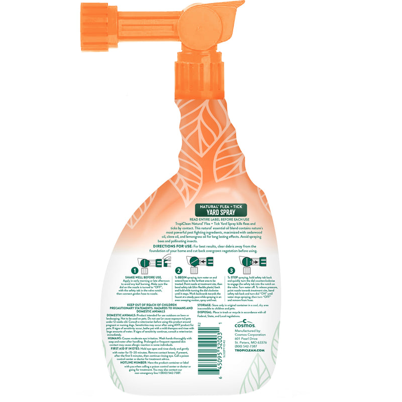 TropiClean Natural* Flea & Tick Yard Spray, 32oz