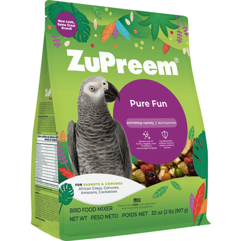 Zupreem Pure Fun Parrot & Conure Bird Food 2lb