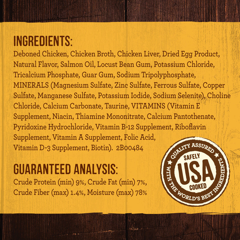 Merrick Grain Free Premium And Natural Canned Dog Food, Soft And Healthy Wet Recipe, Real Chicken Dinner