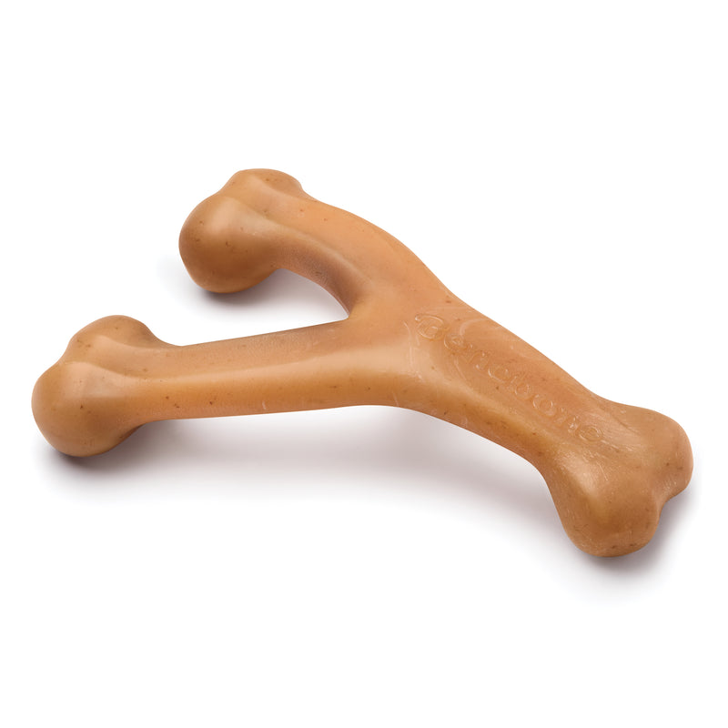 Benebone Wishbone Durable Dog Chew Toy, Real Chicken