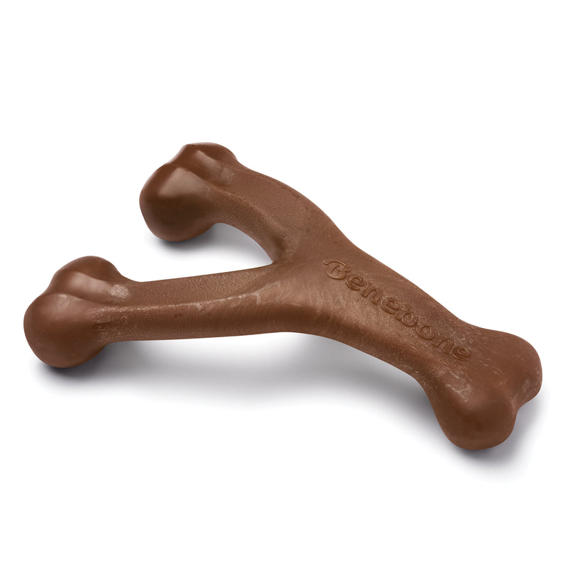 Benebone Wishbone  Durable Dog Chew Toy, Real Peanuts