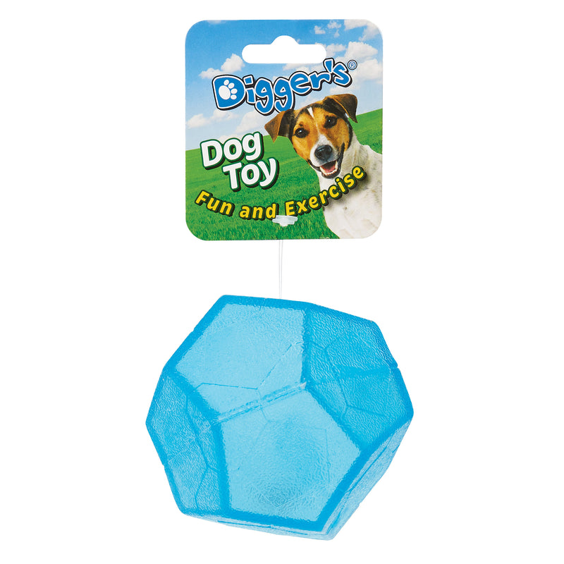 Boss Pet Polyhedral Ball TPR with Flash Dog Toy
