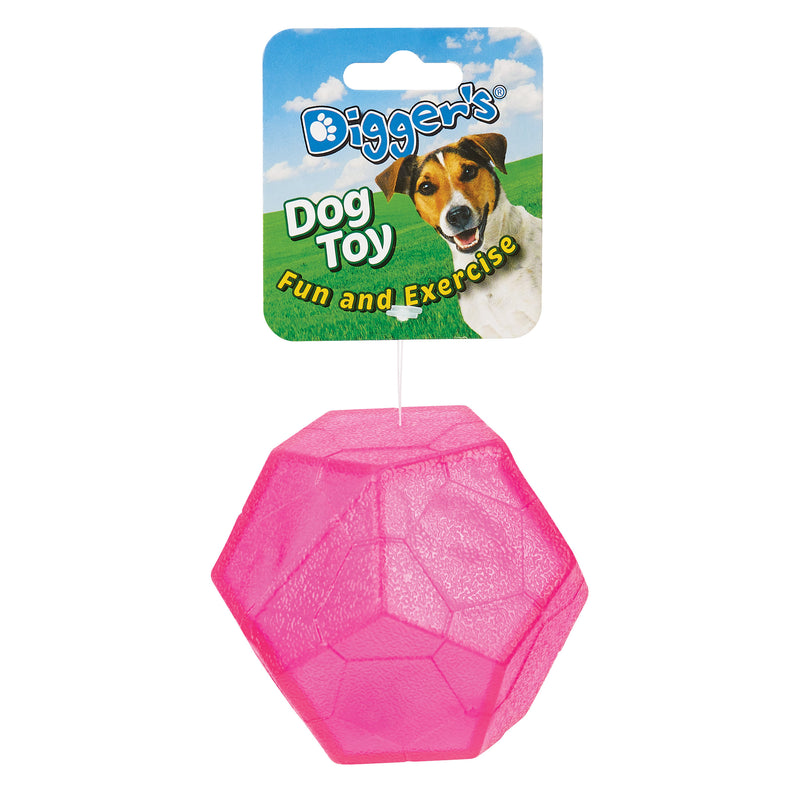 Boss Pet Polyhedral Ball TPR with Flash Dog Toy