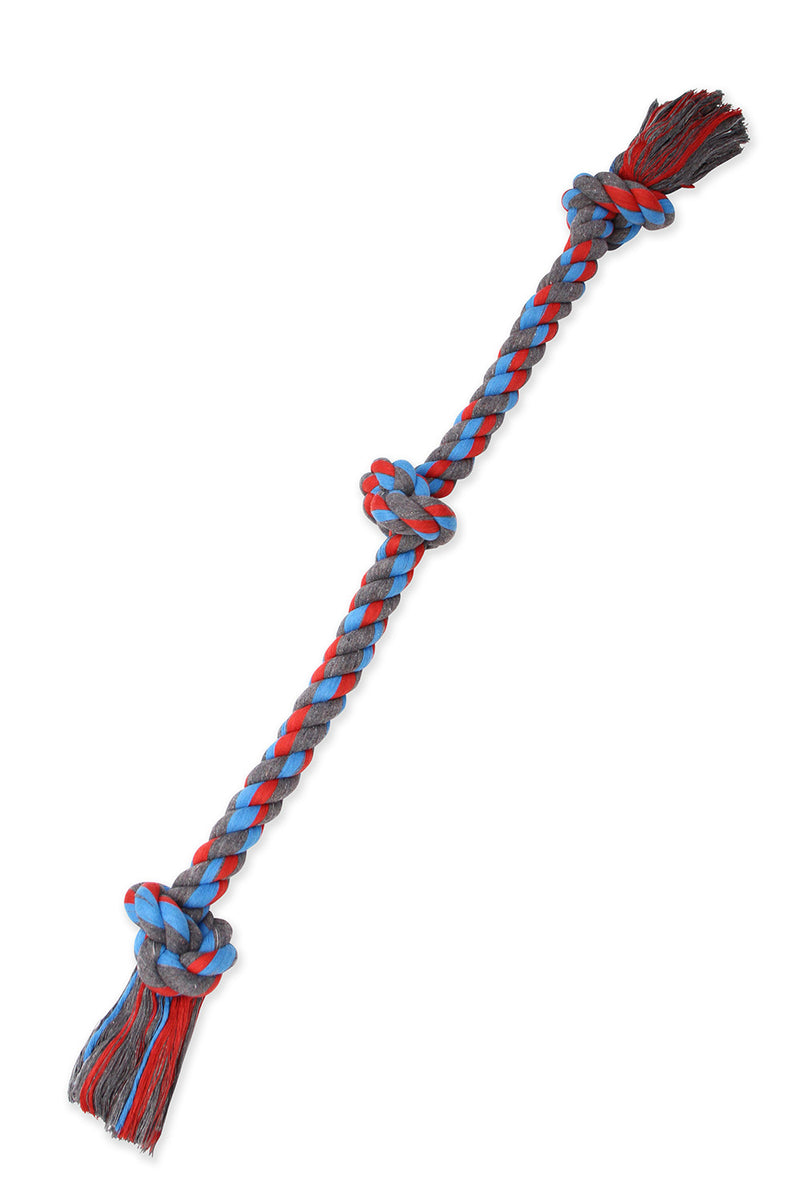 Mammoth Pet XL 36-in Cotton-Poly Color 3 Knot Rope Tug Dog Toy