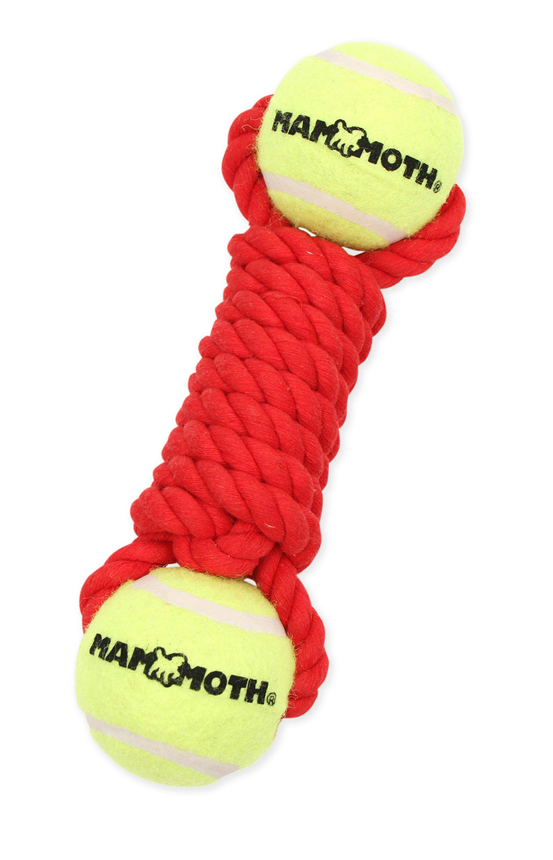 Mammoth Pet Medium 9-in Twister Bone with 2 Tennis Balls Dog Toy