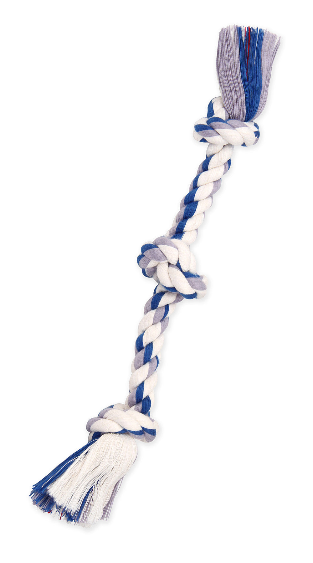 Mammoth - Flossy Chews Color 3 Knot Rope Tug Dog Toy - 10 Inch