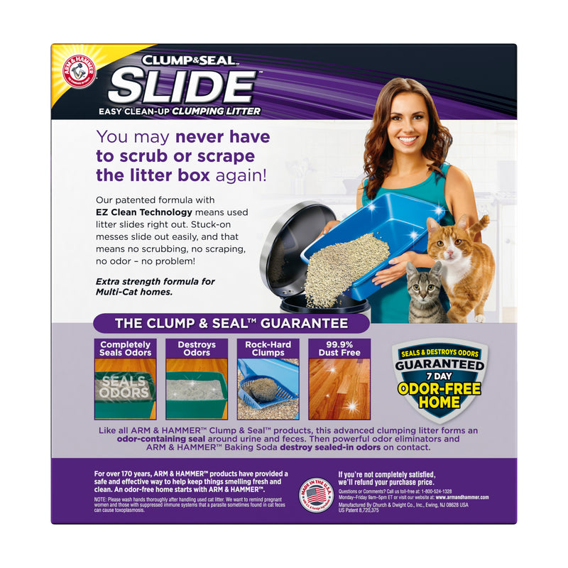 ARM & HAMMER SLIDE Easy Clean-Up Multi-Cat Clumping Cat Litter, 14 lb