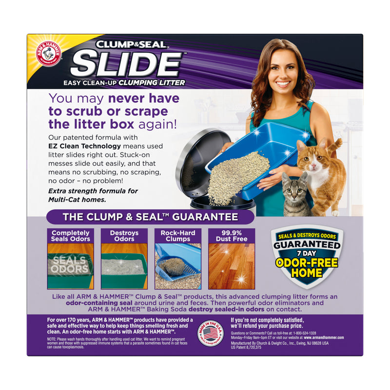 ARM & HAMMER SLIDE Easy Clean-Up Multi-Cat Clumping Cat Litter, 19 lb