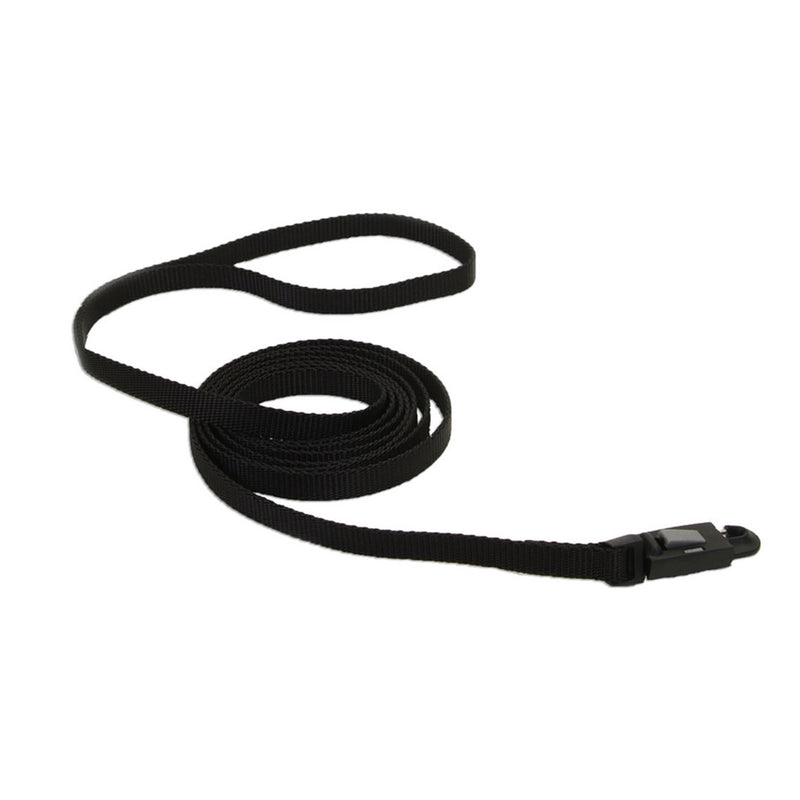 Cat Leash with E-Z Snap®, Black, 3/8" x 6'
