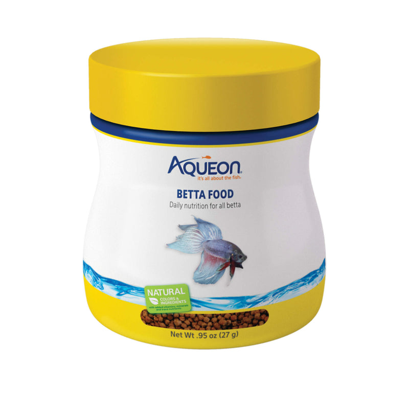 Aqueon Betta Fish Food Floating Pellet .95 oz