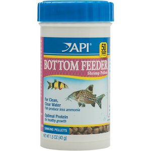 API Bottom Feeder Pellets with Shrimp Fish Food 1.3-Ounce Container 1.3 Oz