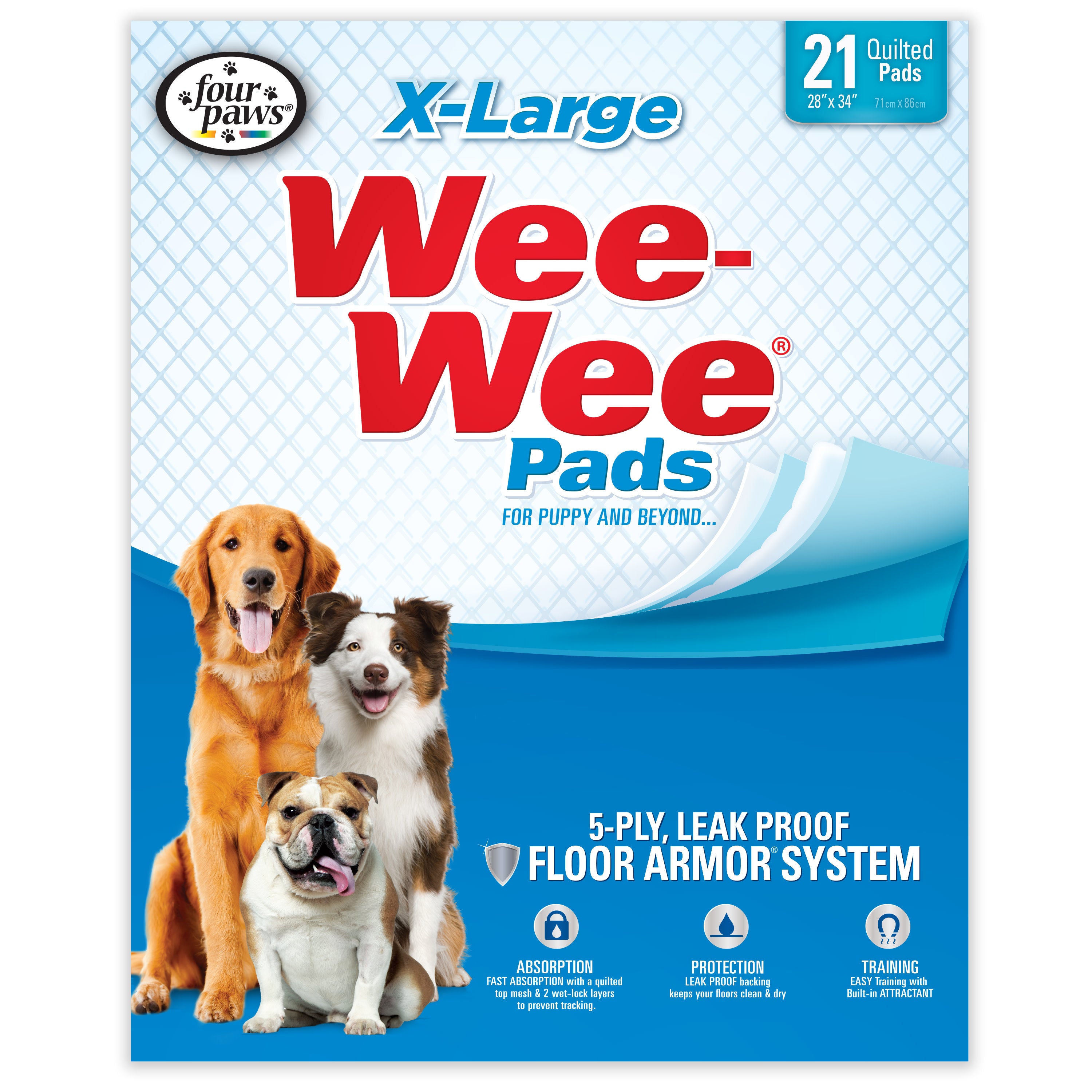 Four Paws Four Paws Wee-Wee Superior Performance X-Large Dog Pee