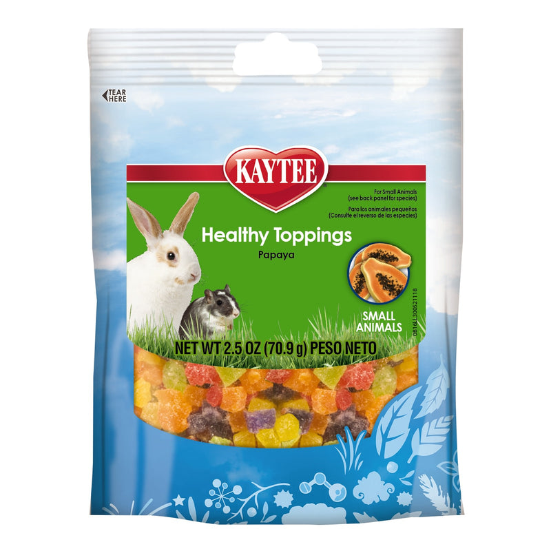 Kaytee Healthy Toppings Papaya Treat for Small Animals 2.5 oz