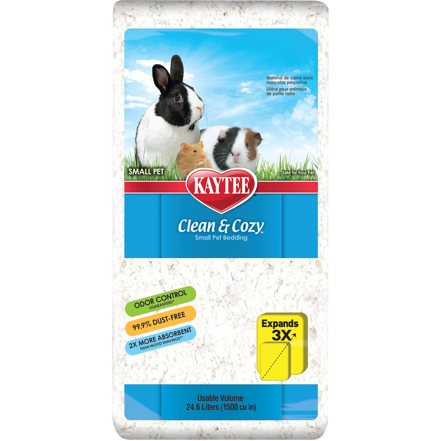 Kaytee Clean Cozy White Small Animal Pet Bedding Liters