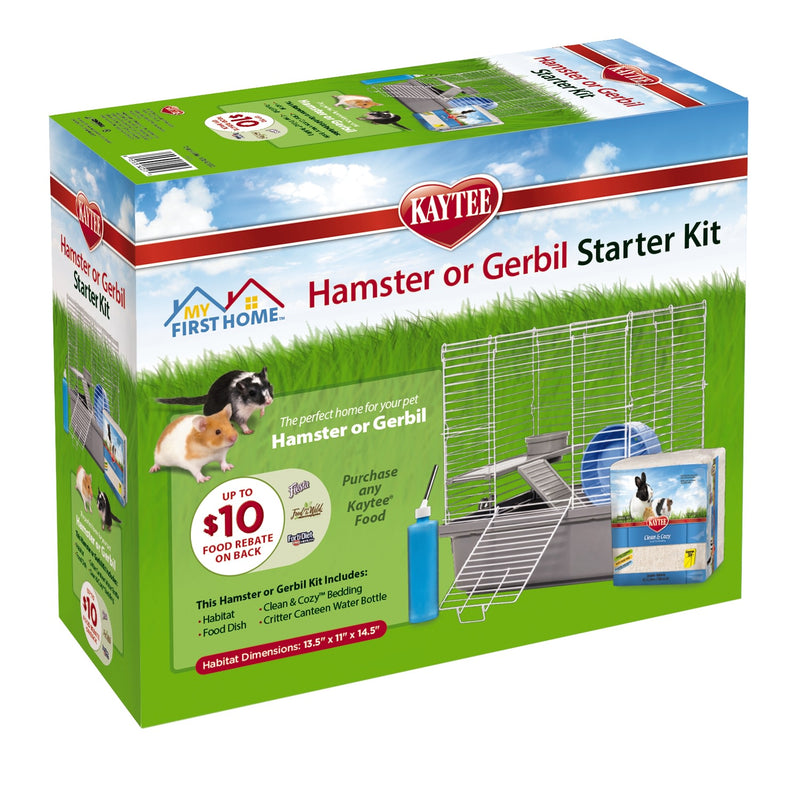 Kaytee My First Home Hamster or Gerbil Starter Kit 13.5” x 11” x 14.5”