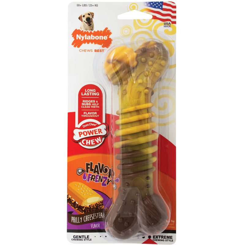 Nylabone Power Chew Textured Dog Chew Ring Toy X-Large/Souper (1 Count)