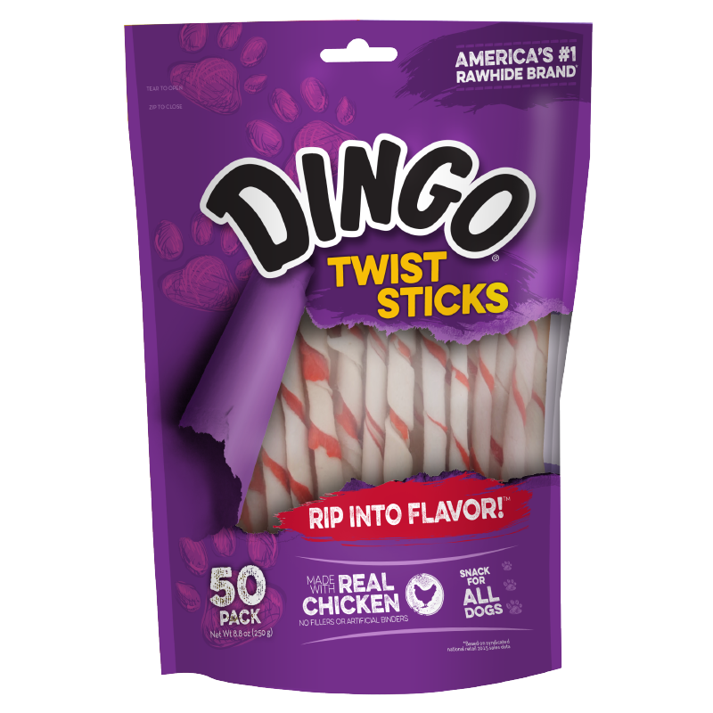 Dingo Twist Sticks Chicken 50pk
