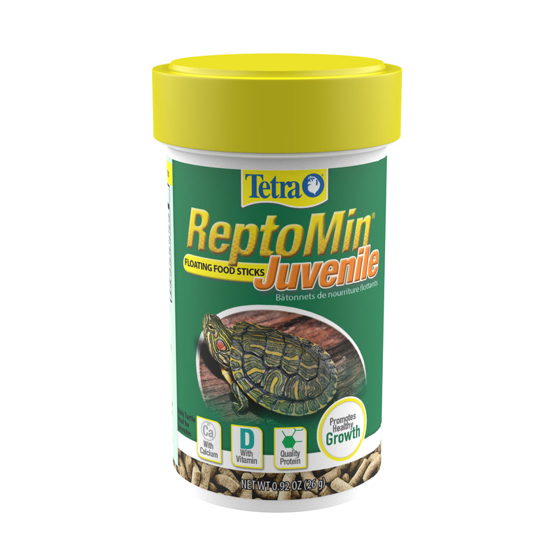 Tetra ReptoMin Juvenile Floating Food Sticks 0.92 Ounce, For Small Aquatic Turtles, Newts And Frogs