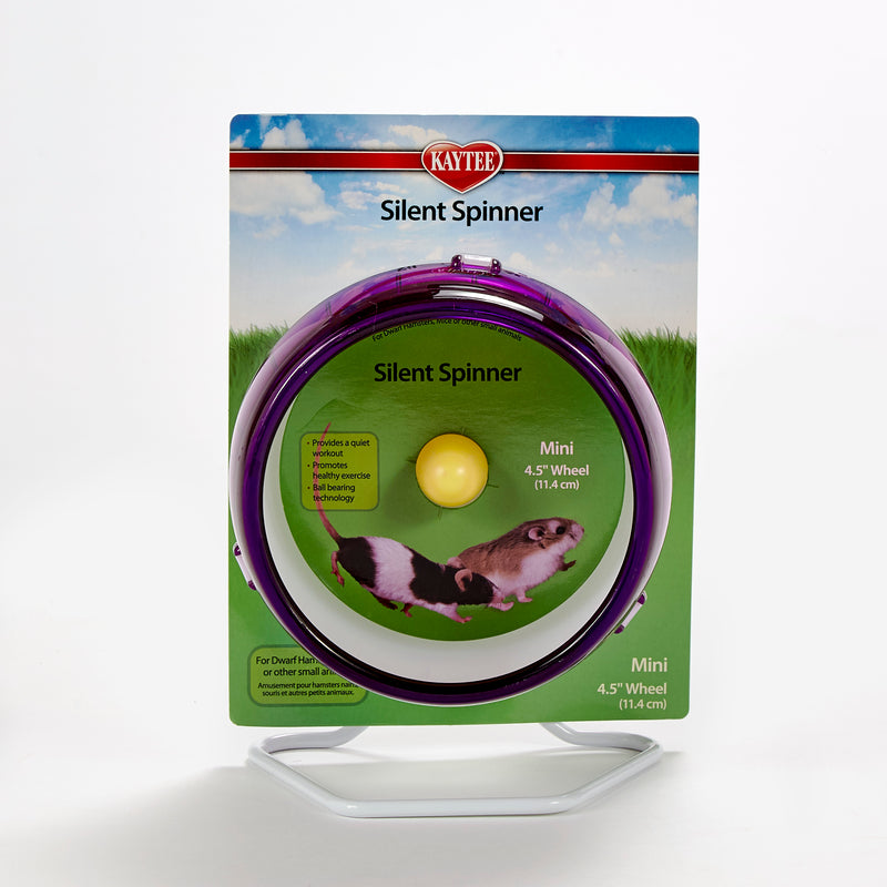 Kaytee Small Animal Silent Spinner Wheel Mini 4.5 Inch (assorted colors)