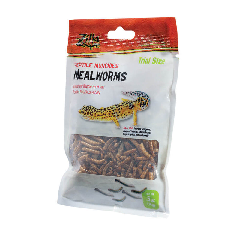 Zilla Reptile Munchies Mealworm .5 Ounces