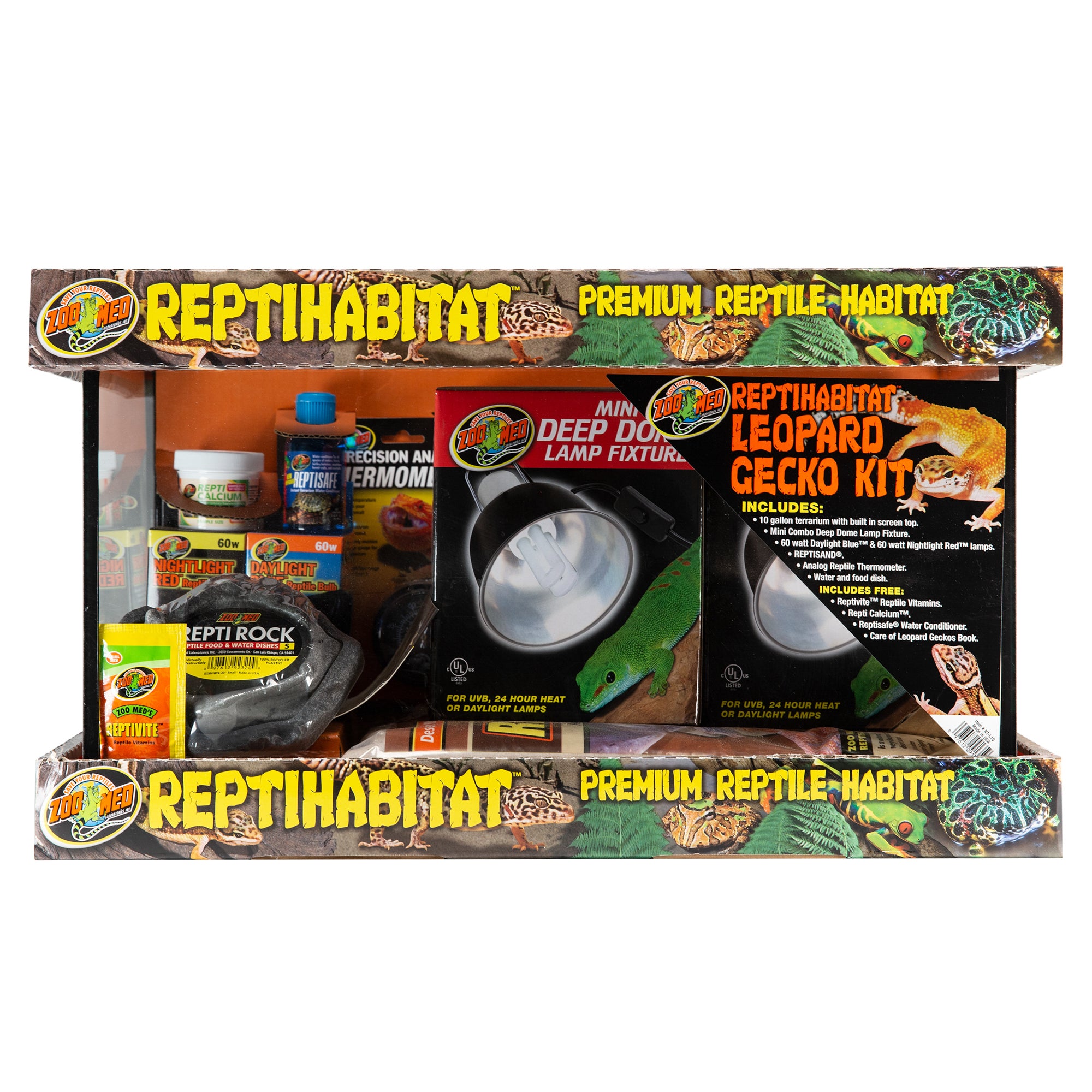 Zoo Med ReptiHabitat Terrarium Kit Leopard Gecko 10 Gallons