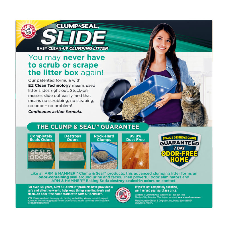 ARM & HAMMER SLIDE Easy Clean-Up Litter, Non-Stop Odor Control, 19lb