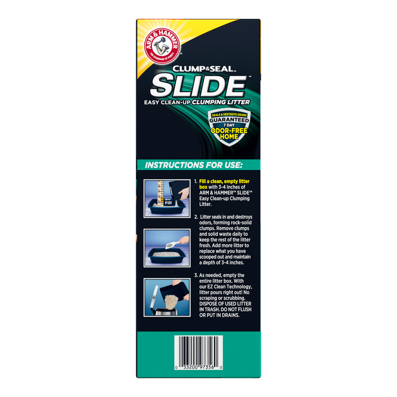 ARM & HAMMER SLIDE Easy Clean-Up Litter, Non-Stop Odor Control, 19lb