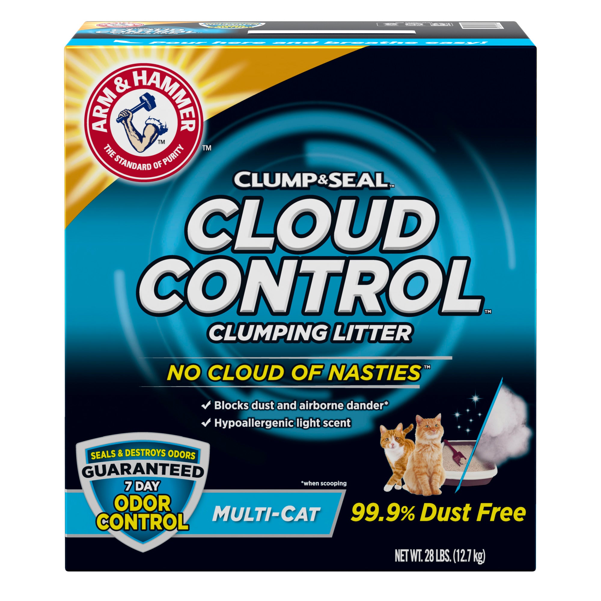 ARM HAMMER Cloud Control Multi-Cat Clumping Cat Litter with
