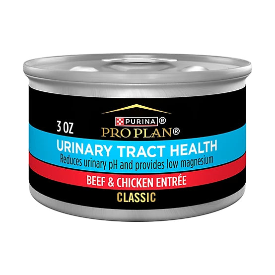Purina Pro Plan Urinary Tract Health Adult Beef and Chicken Entree Wet Cat Food, 3 oz