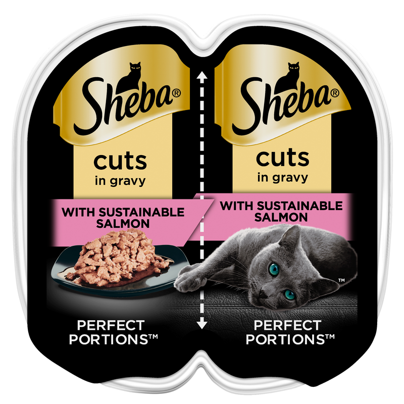 Sheba Perfect Portions Cat Food Cuts With Sustainable Salmon, 2.6 oz.