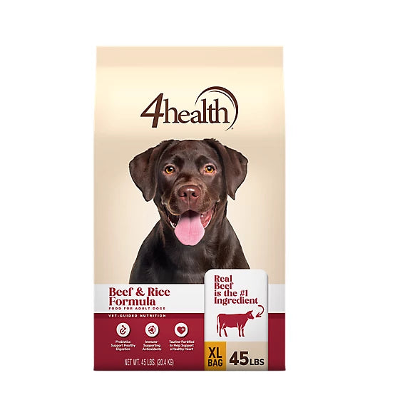 4health with Wholesome Grains Beef & Rice Formula Adult Dry Dog Food