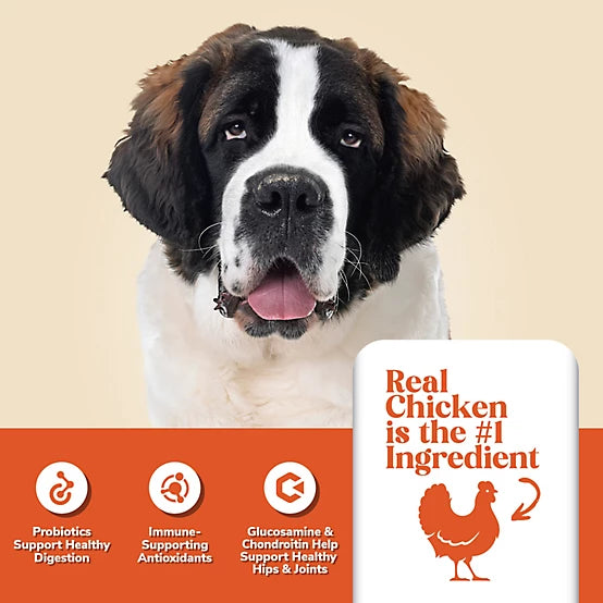 4health with Wholesome Grains Large Breed and Mobility Adult Chicken and Rice Formula Dry Dog Food, 45lb