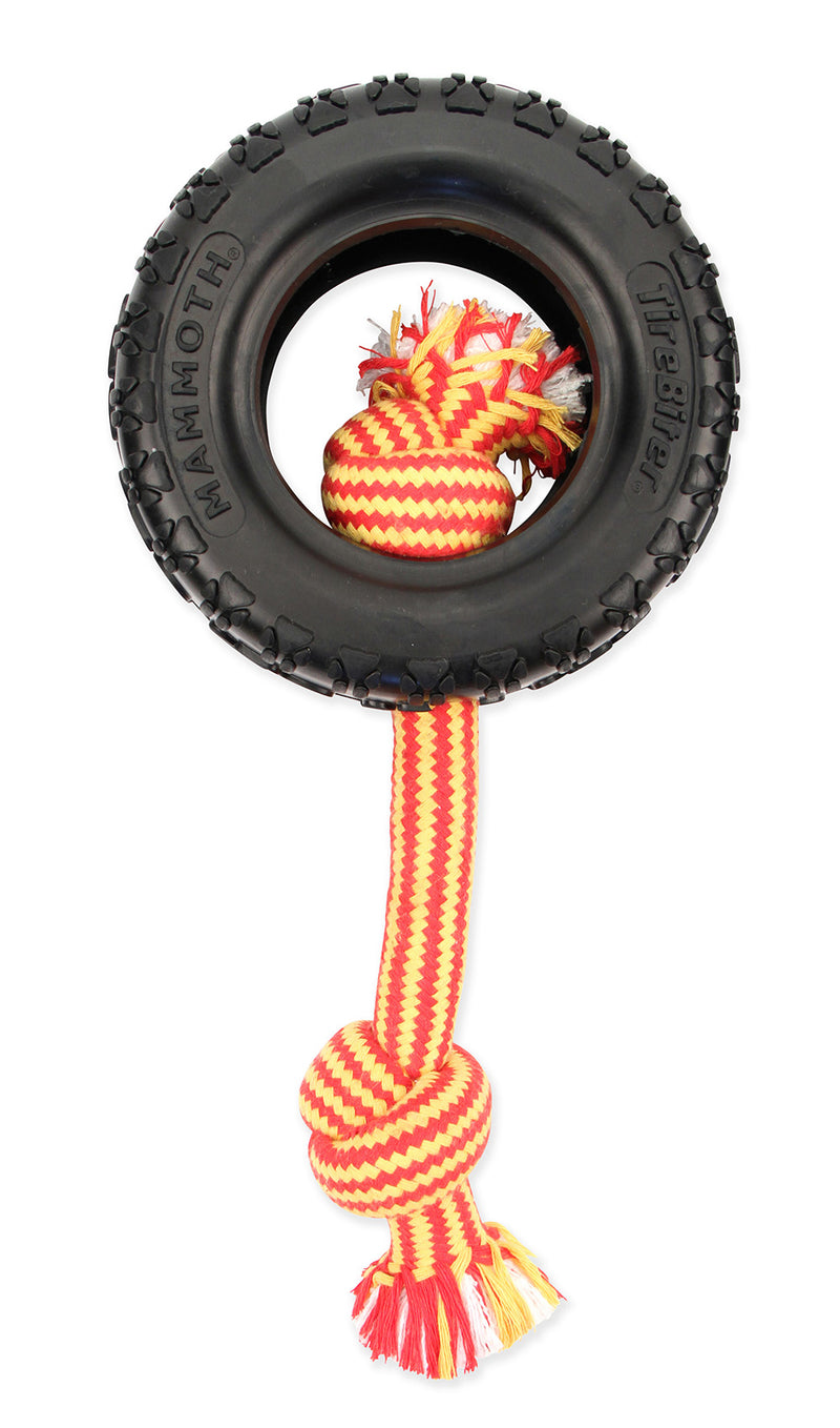 Mammoth Pet Large 6-in Tirebiter Advanced with Rope Dog Toy