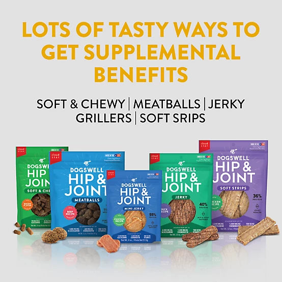 Dogswell Hip & Joint Jerky Treats, Duck Recipe, 12 oz