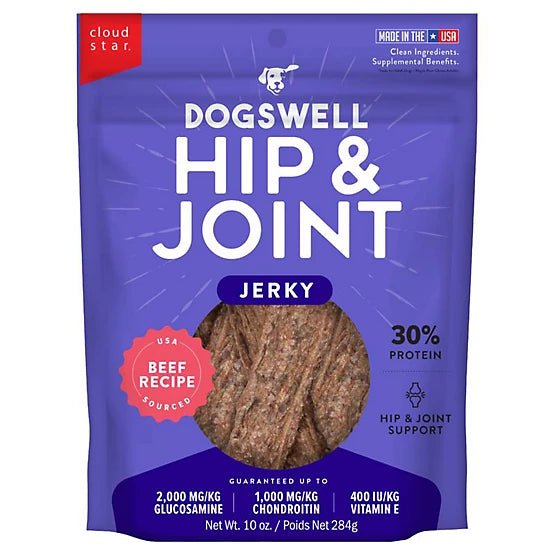 Dogswell Hip & Joint Jerky Treats, Beef Recipe 12 oz.
