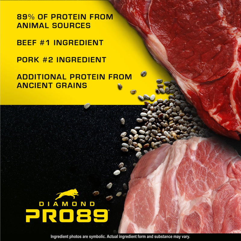 Diamond Pro89 Beef, Pork, & Ancient Grains Formula Adult Dry Dog Food