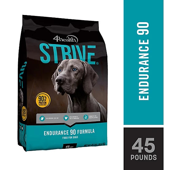 4health Strive All Life Stages Endurance 90 Formula Dry Dog Food, 45 lb. Bag