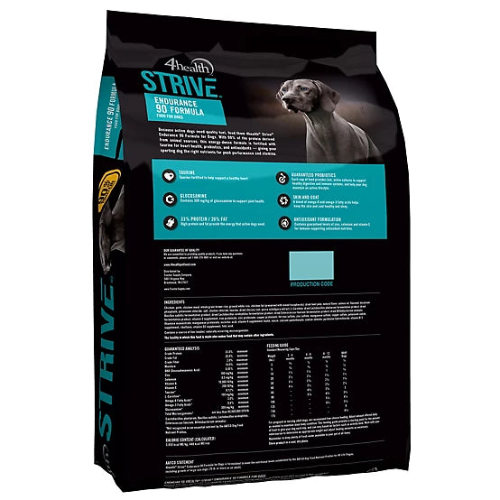 4health Strive All Life Stages Endurance 90 Formula Dry Dog Food, 45 lb. Bag