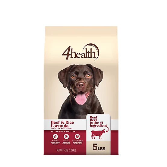 4health with Wholesome Grains Beef & Rice Formula Adult Dry Dog Food