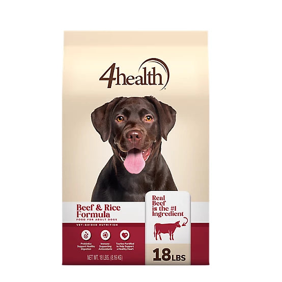 4health with Wholesome Grains Beef & Rice Formula Adult Dry Dog Food