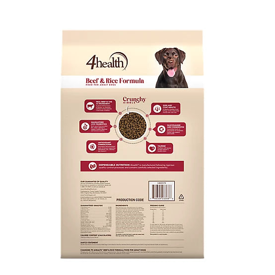 4health with Wholesome Grains Beef & Rice Formula Adult Dry Dog Food