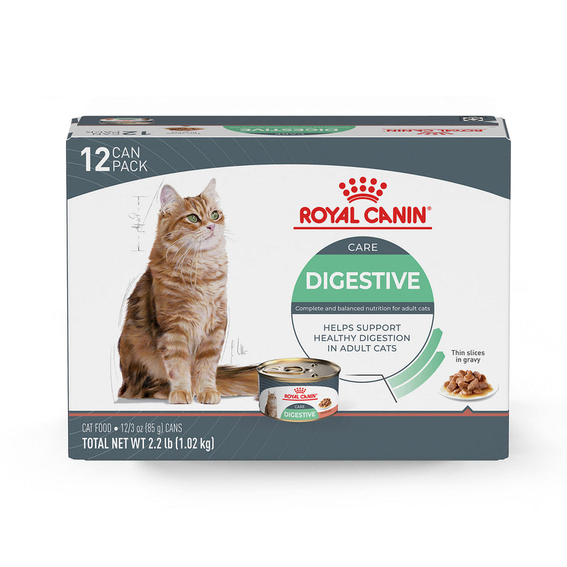Royal Canin® Feline Care Nutrition Digestive Care Canned Cat Food Wet Formula, Gravy Cat Food, 3 oz 12 Pack