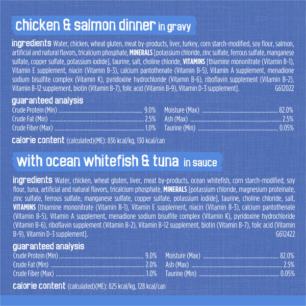 Purina Friskies Wet Cat Food Variety Pack, Shreds with Beef, Turkey and Cheese, Chicken and Salmon, and With Ocean Whitefish and Tuna - (40) 5.5 oz. Cans